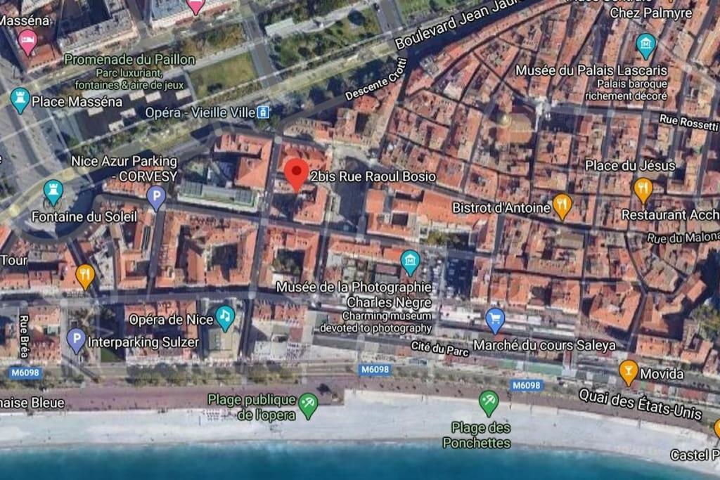 #9 Opera'S Duplex Panoramic Sea View Terrace & Ac 1Min To Beach Nizza Exterior foto