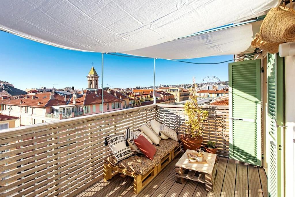 #9 Opera'S Duplex Panoramic Sea View Terrace & Ac 1Min To Beach Nizza Exterior foto