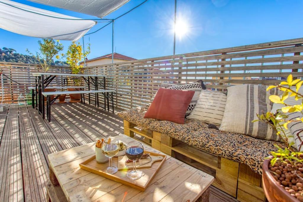 #9 Opera'S Duplex Panoramic Sea View Terrace & Ac 1Min To Beach Nizza Exterior foto
